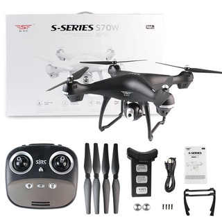 Flycam 1080P SJR/C S70W giá rẻ - Điều khiển từ xa - Có camera - Chế độ tự thăng bằng - Tự cất, hạ cánh