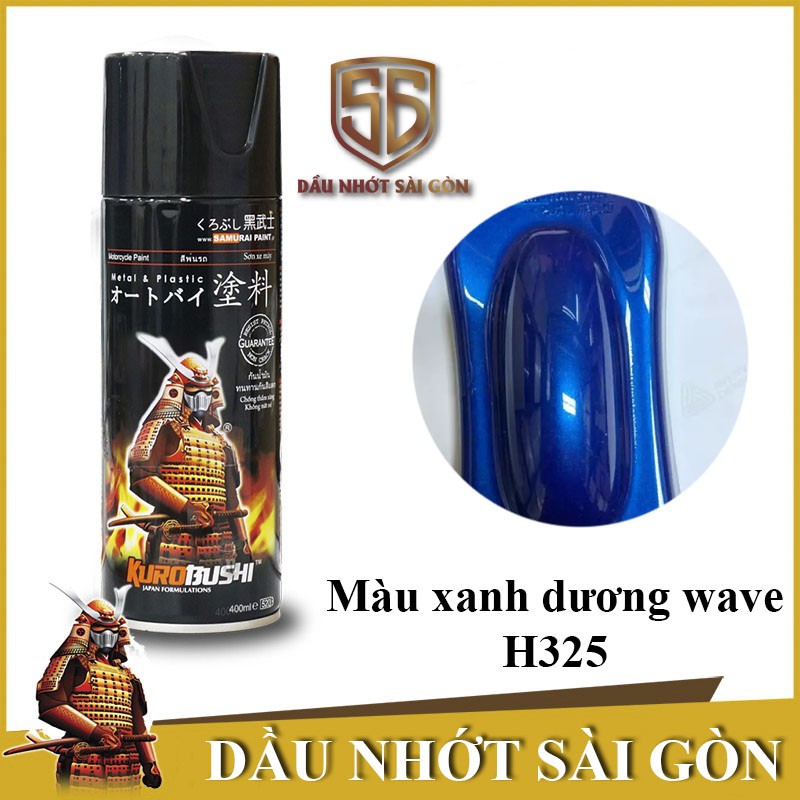 H325 Sơn xịt Samurai H325 màu Xanh Wave