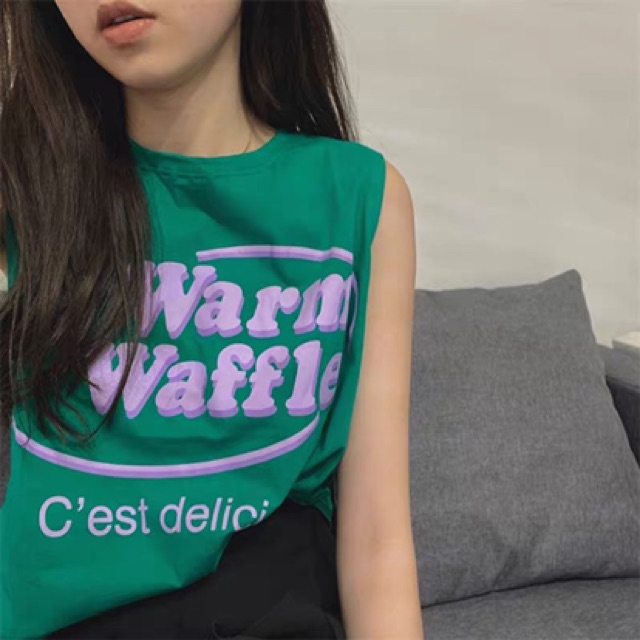 [Áo Nữ] Áo croptop tanktop nữ Warm Waffle hot trend