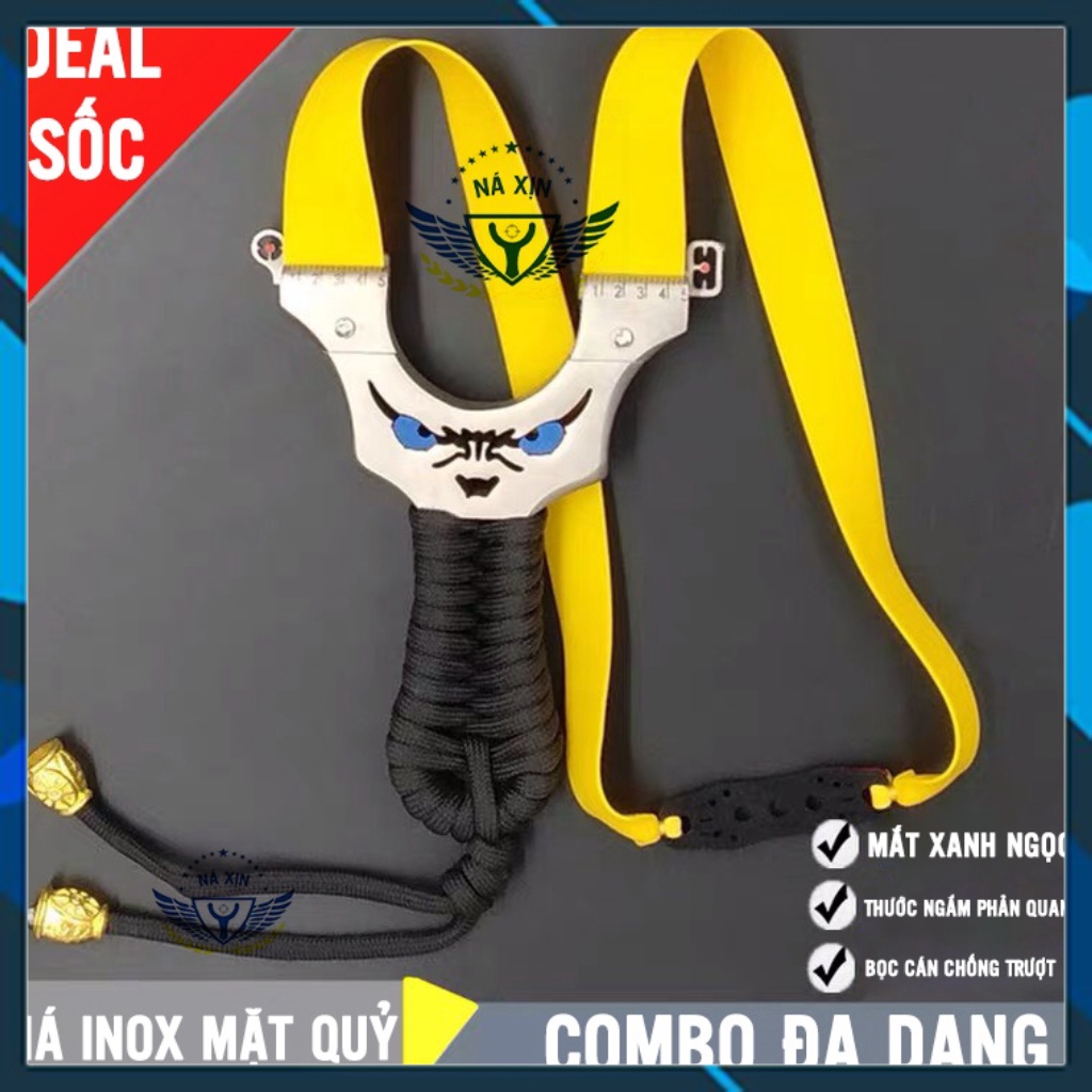 [DEAL SỐC] NÁ CAO SU MẶT QUỶ - INOX 440 CAO CẤP SÁNG BÓNG CHUẨN HÀNG  - Ná Cao Su VTA