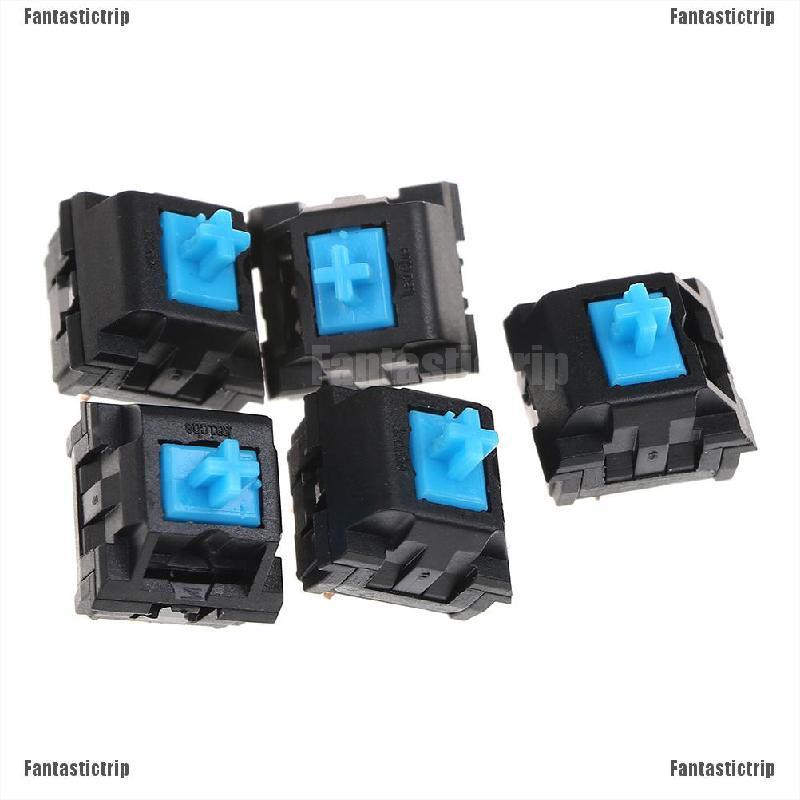 Fantastictrip 5Pcs mx series mechanical keyboard blue e-switch for replacement useful