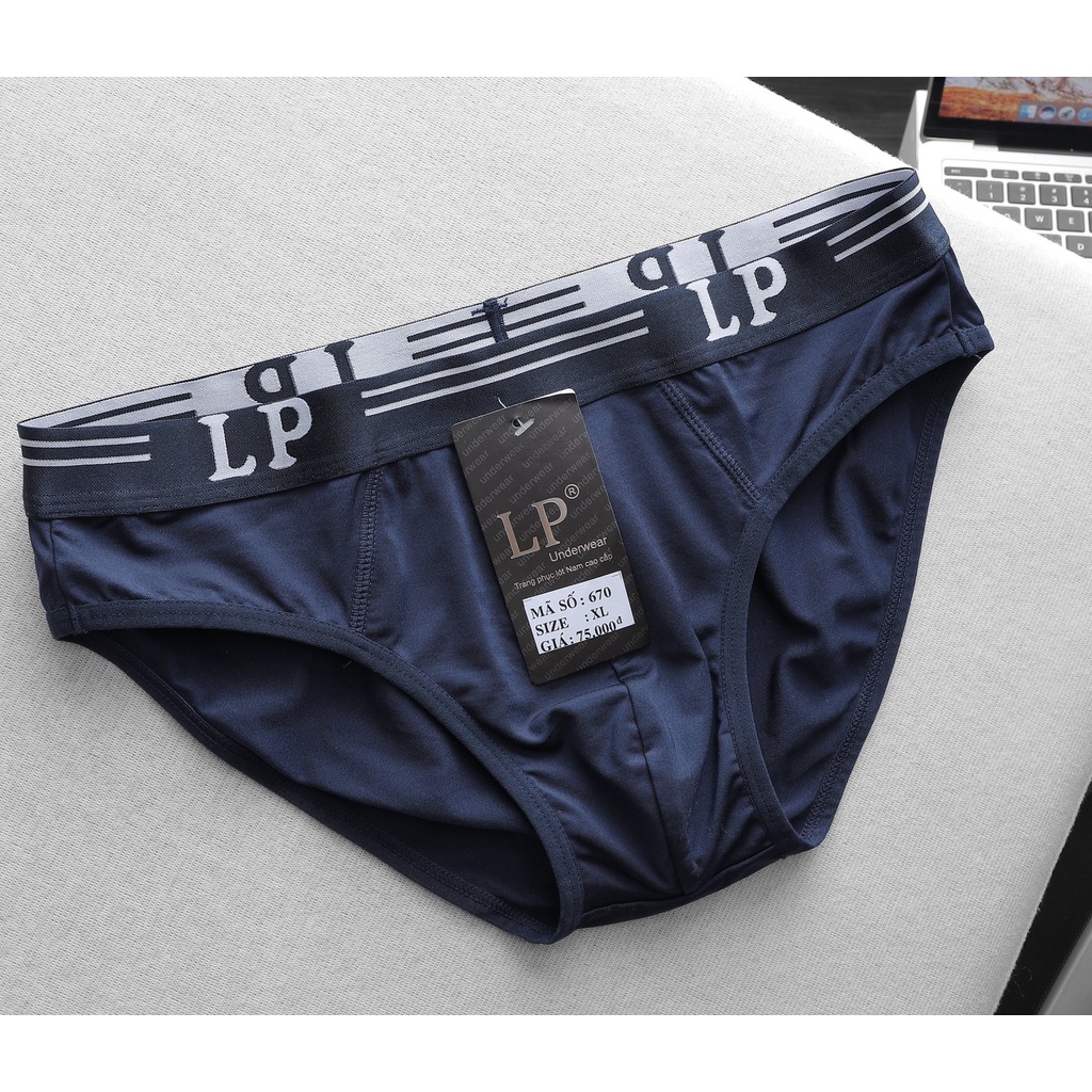 Quần Lót Tam Giác Nam LP cao cấp 100% Cotton co giãn siêu tôt có BigSize . Ivan BigSize