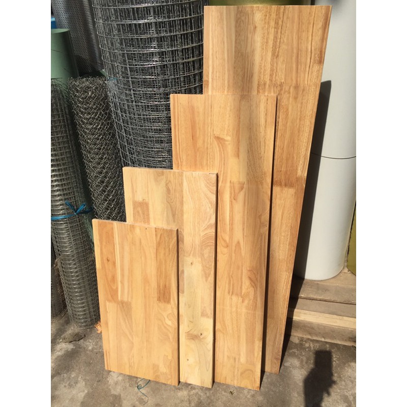 ván gỗ ghép cao su  12mm [ gỗ thịt 100% ]30x60 => 30x120
