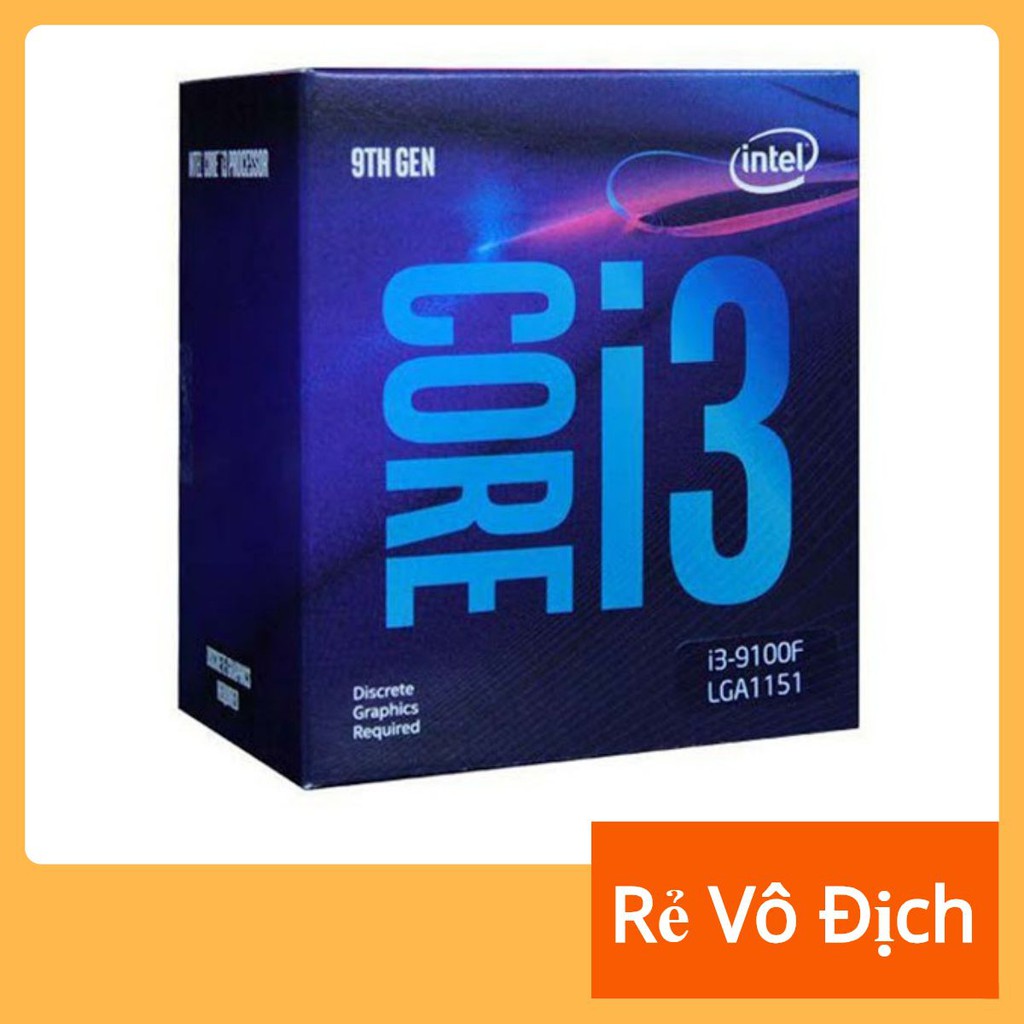 CPU Intel Core i3-9100F (9M Cache, up to 4.20GHz)