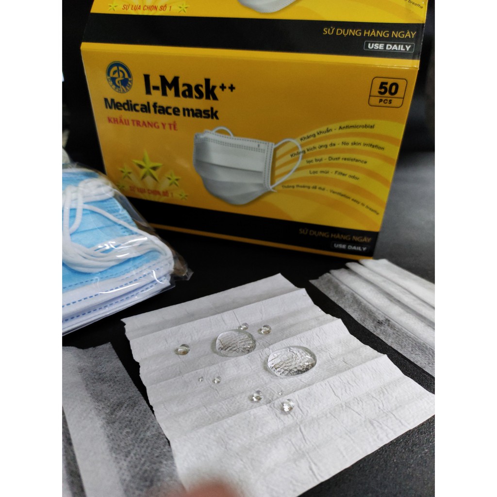 [GIẢM GIÁ] 50 Khẩu trang Y Tế I-Mask ++ OT Pharma | Đạt chuẩn TCVN 8389:2010 và ISO 13485:2016