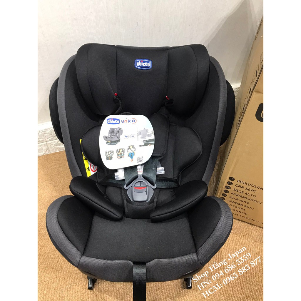 Ghế ngồi ô tô Chicco UNICO ISOFIX xoay 360 độ cho bé từ sơ sinh đến 12 tuổi - HÀNG CHÍNH HÃNG