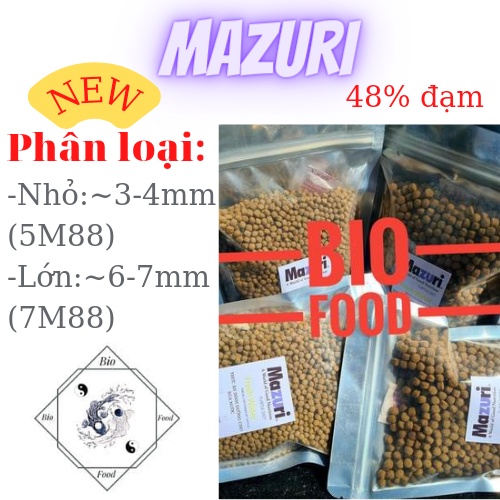 Thức ăn Mazuri NEW cho rùa nước gói 500g ( mazuri siêu đạm )
