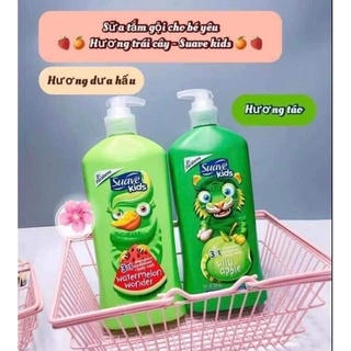 Dầu gội + xả + tắm dành cho trẻ em Suave Kid 3 in 1 532ml