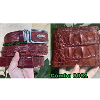 COMBO Ví Da Cá Sấu + Dây Nịt Da Cá Sấu chỉ 1tr300k