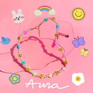Vòng cổ Smile mặt cười cute Handmade thiết kế Aura