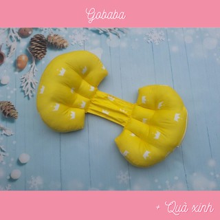 Gối bầu cánh tiên Gobaba vải cotton lụa Hàn Quốc, bông mềm mại giúp mẹ ngủ ngon con khỏe mạnh