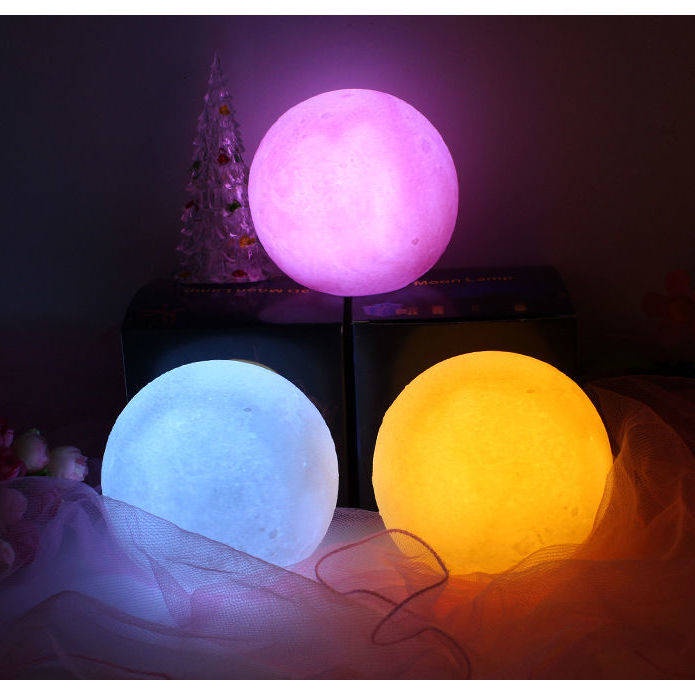 Đèn ngủ hình mặt trăng LED Đèn bàn sáng tạo cô gái nổi tiếng trang trí trái tim mơ ước