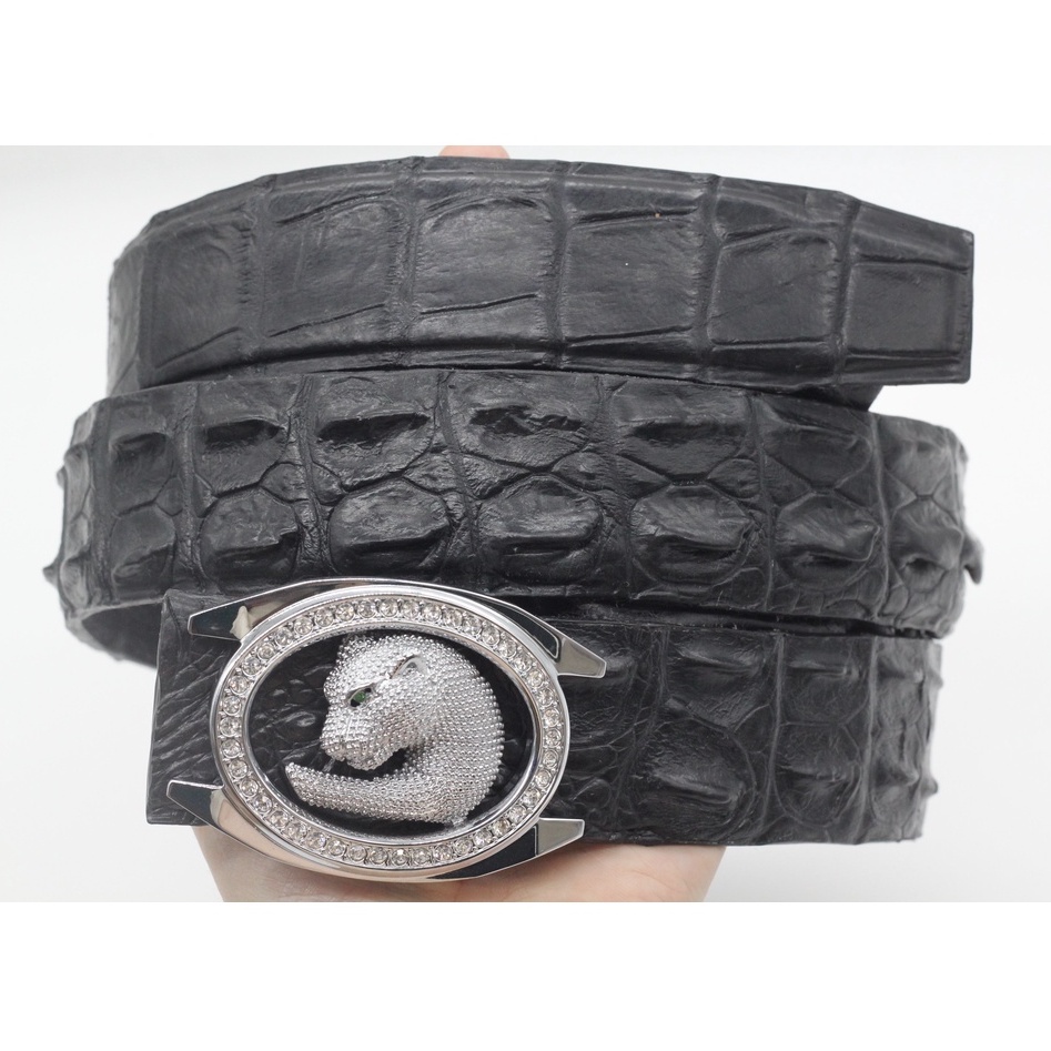 Bản Liền Không Nối, Dây Nịt Nam, Dây Thắt Lưng Gai Da Cá Sấu Bản 3.8cm Sản Phẩm Kèm Mặt Khóa Cao Cấp Bảo Hành 12 Tháng