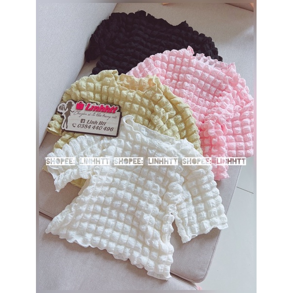 LOẠI 1 | ÁO CROPTOP XỐP CỔ TRÒN BASIC CO DÃN 4 CHIỀU ULZZANG