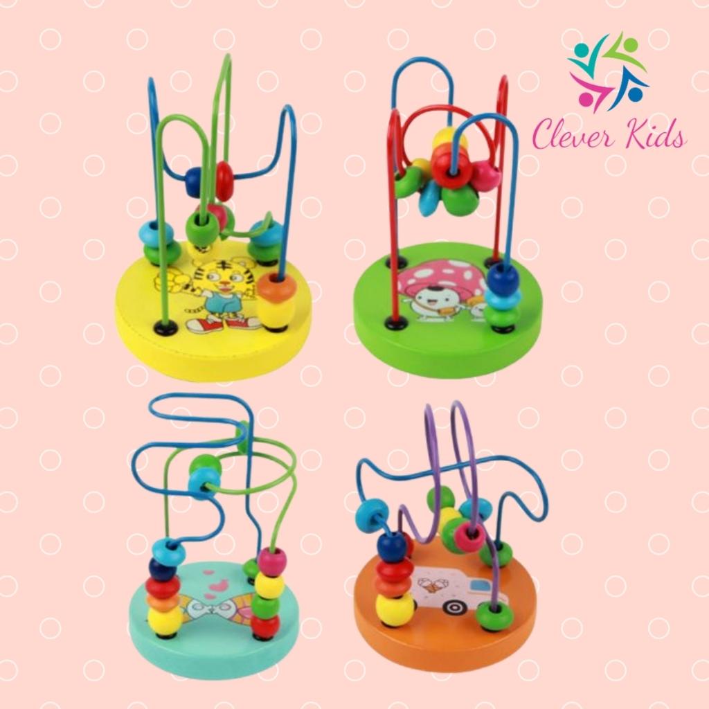 Đồ chơi luồn hạt gỗ giúp bé luyện khéo tay kiên nhẫn phát triển trí tuệ