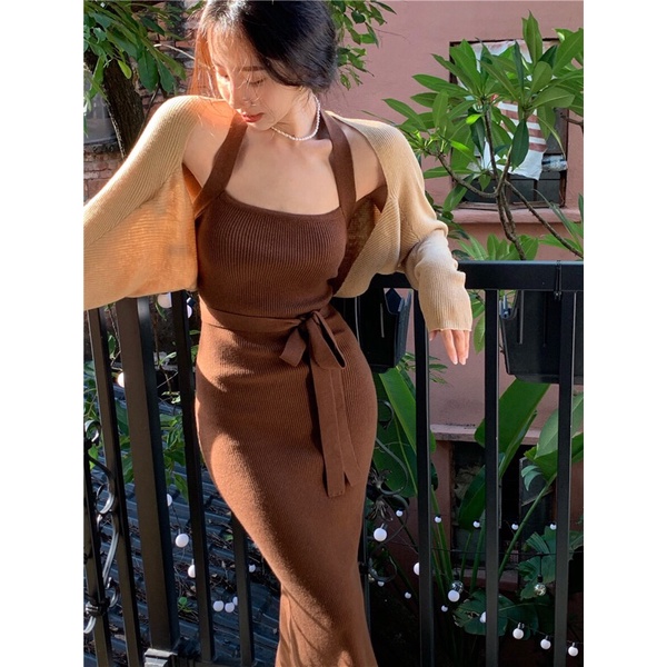 SET VÁY BODY VÀ ÁO CÁNH VIBE HONGKONG