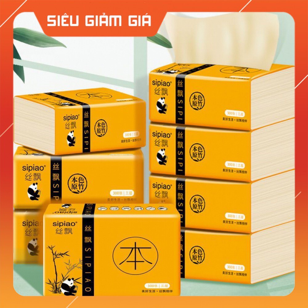 1 Gói Giấy Ăn Gấu Trúc Hiệu Sipao siêu dai , siêu mềm