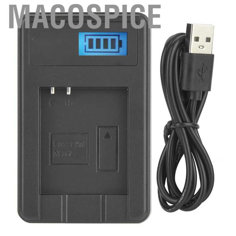 Bộ Sạc Pin Máy Ảnh Macospice Nb-6L Cho Canon Sx710 Sx610 Sx520 Sx700
