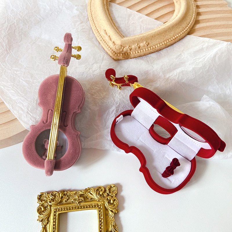 Hộp Đựng Trang Sức Hình Đàn Violin Sáng Tạo