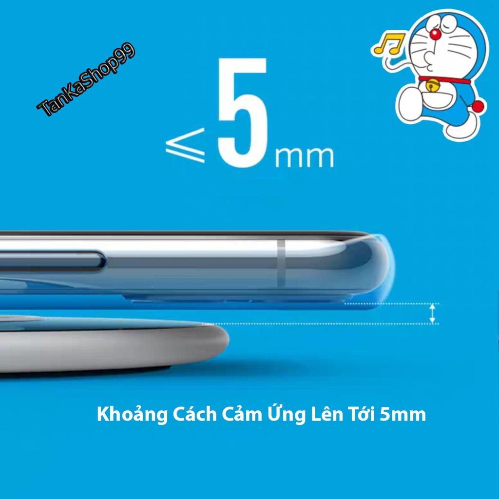 Đế Sạc Không Dây Anker x Doraemon PowerWave Slim Pad Max 15W - A2532 Sạc Nhanh Chuẩn Qi