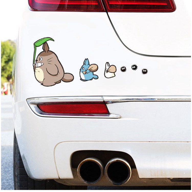 Decal Hoạt Hình 3D Trang Trí Ô Tô Xe Hơi Xe Máy Độc Đáo che vết xước trên Sơn