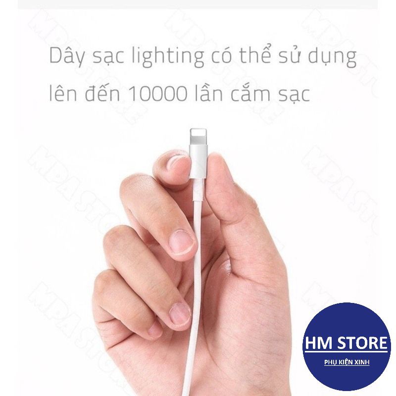 Combo dây sạc, cáp sạc lightning cho iphone