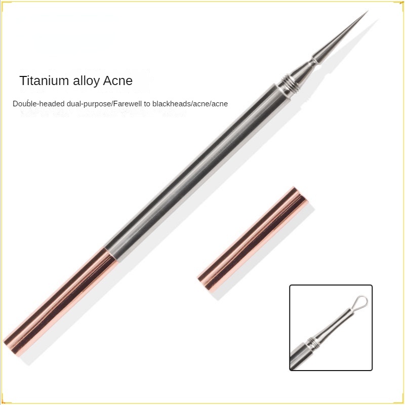 Kim Nặn Mụn Đầu Đen Bằng Hợp Kim Titan 0.01MM Không Đau Tiện Lợi