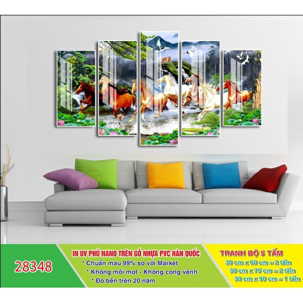 Tranh treo tường Mã đáo thành công/gỗ MDF N-28348
