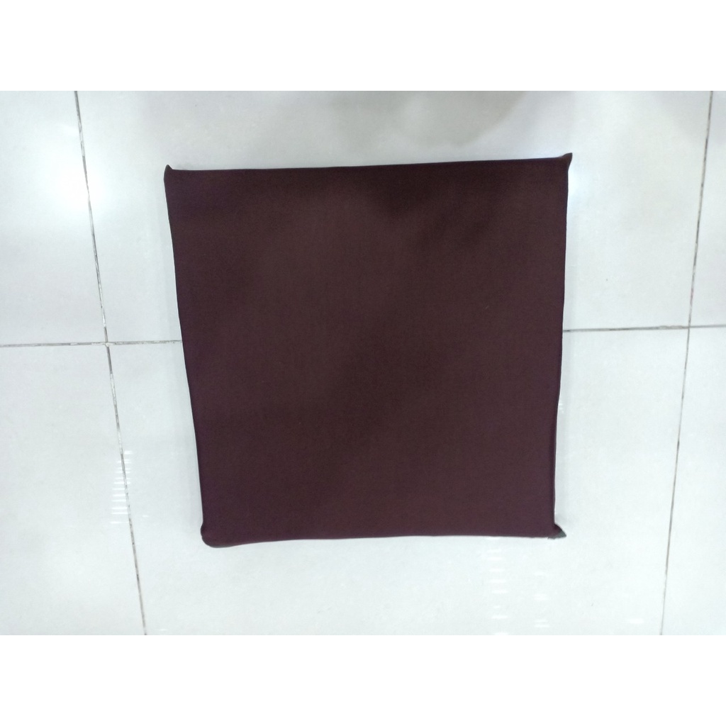 Đệm ngồi bệt, Nệm lót ghế tựa lưng  NHUNG, NÂU 40x40x3 cm