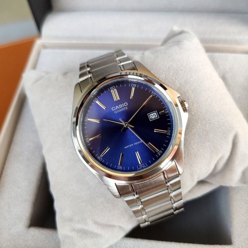 Đồng hồ đôi nam nữ dây kim loại Casio Anh Khuê MTP/LTP 1183A-2A