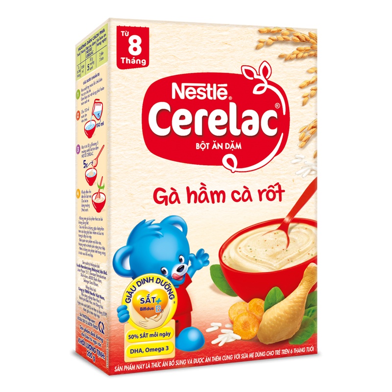 Suata24h-Bột Ăn Dặm Nestle Cerelac đủ vị 200g