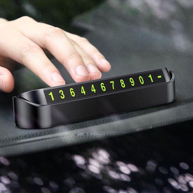 Bảng ghi số điện thoại (Thẻ 2) đặt Taplo Ô tô liên hệ chủ xe khi khẩn cấp