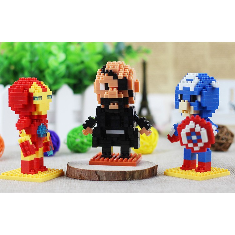 Đồ chơi Lắp ráp Siêu Anh Hùng Marvel and DC Justice SuperHero Nanoblock