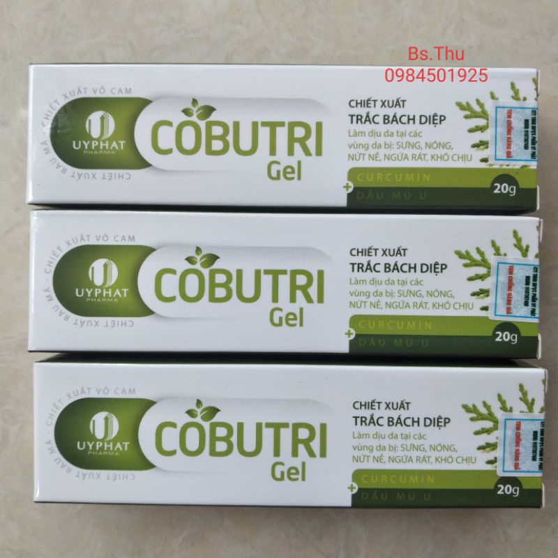 COBUTRI viên diếp cá hộp 30 viên - Cobutri gel hết lo táo bón, trĩ