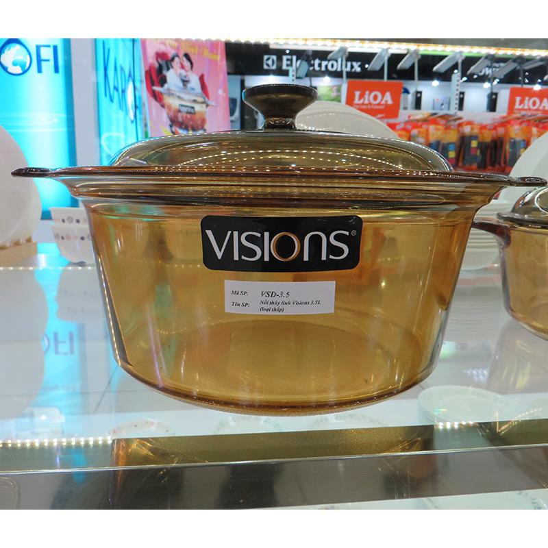 Nồi thủy tinh Visions VSD-3.5 Dung tích 3.5L nhập khẩu pháp