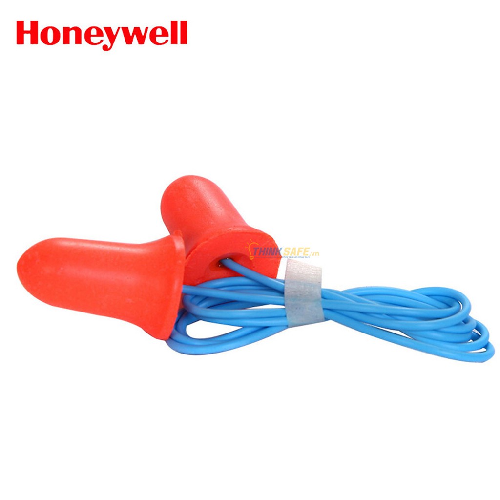 Nút tai chống ồn Honeywell MAX-30 chất liệu foam polyrethane mềm, chống ồn đạt chỉ số NRR 33dB - có dây (cam)