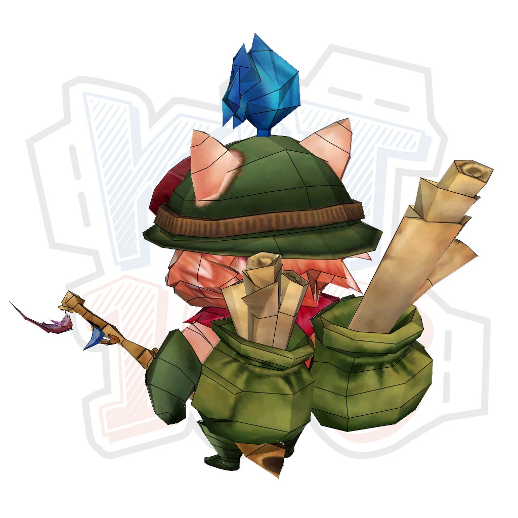 Mô hình giấy Game Liên minh huyền thoại Teemo - League of Legends