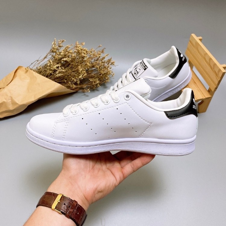 Giày thể thao stan smith trắng Gót Đen thời trang, giày nam nữ, giày thể thao97