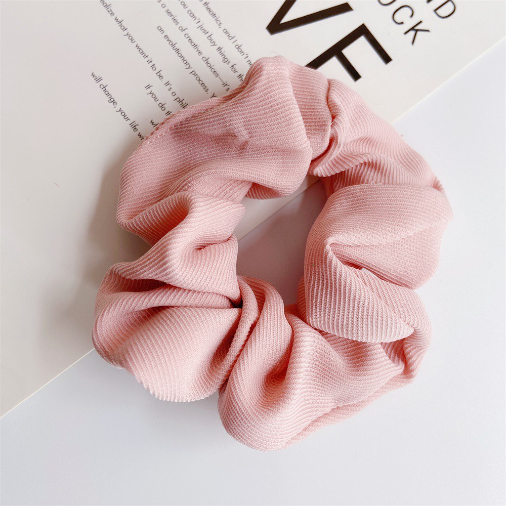 Dây Buộc Tóc Họa Tiết Kẻ Sọc Thời Trang Đơn Giản Phong Cách Retro