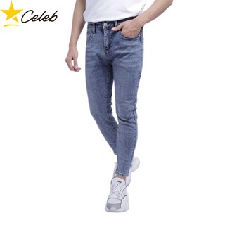 Quần Jean Nam Trơn Xám Đậm Co Dãn CELEB
