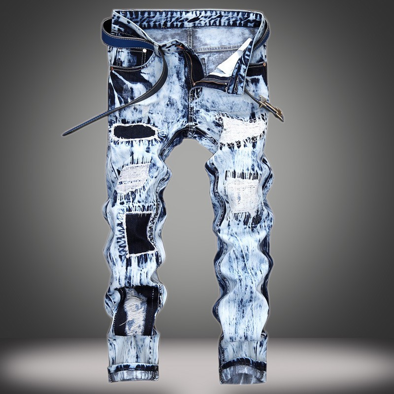 Quần Jeans nam rách cá tính