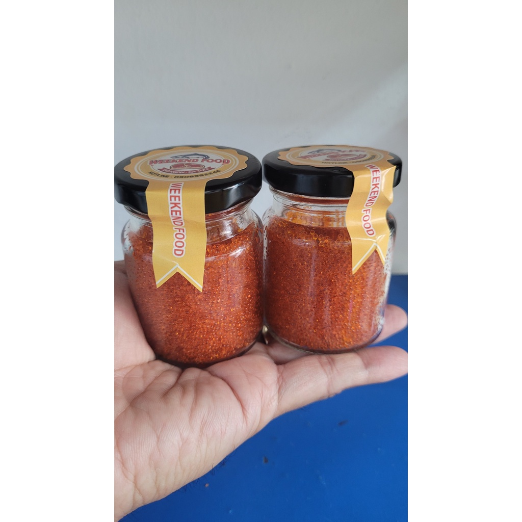 [Hàng chuyên dùng] Trứng cá chuồn Tobiko màu cam (orange) - Hộp nhỏ 100 gram tiện dụng