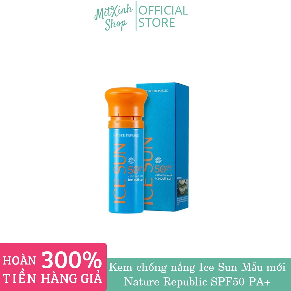 [MẪU MỚI] Kem Chống Nắng Mát Lạnh Ice Sun SPF 50+ Nâng Tone Da Hàn Quốc