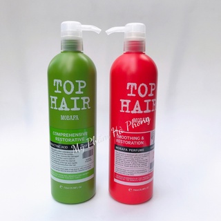 Dầu Gội Top Hair Cặp Dầu Gội Xả Phục Hồi Chuyên Sâu Top Hair, Cặp 750mlx2