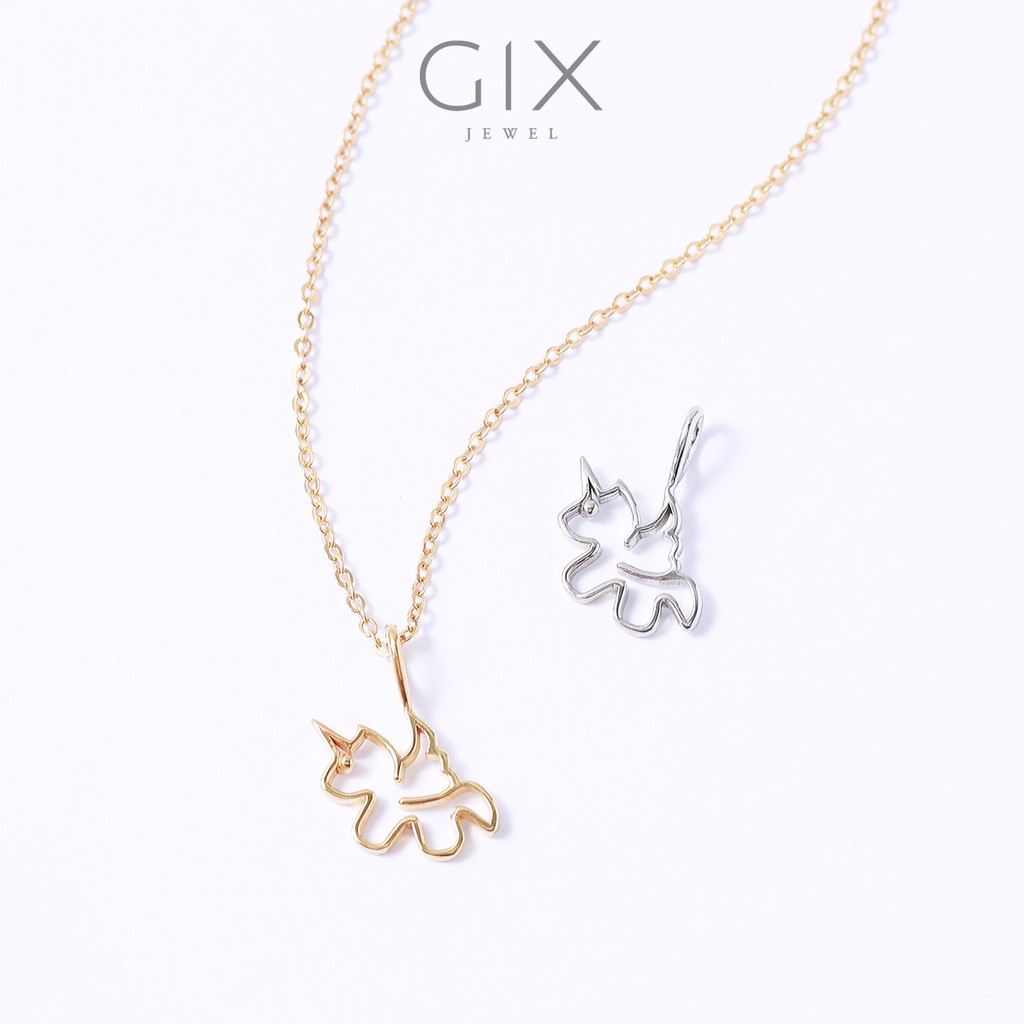 Mặt dây chuyền hình ngựa một sừng dễ thương Gix Jewel SPGMDC03