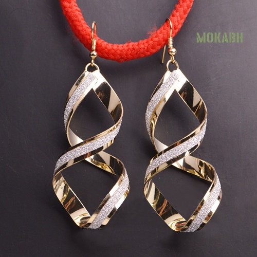 [Thời Trang] Bông Tai Dạng Móc Hình Xoắn Ốc Sang Trọng Cho Cô Dâu
