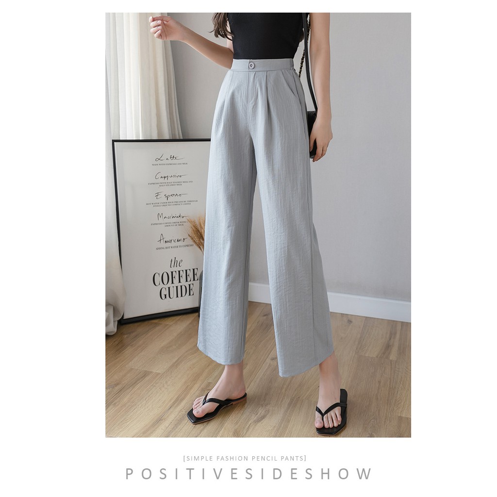 FREE SHIP QUẦN ĐŨI ỐNG RỘNG NỮ 2020 CHẤT ĐŨI MÁT - TÔN DÁNG CAO HƠN -SHEANBASIC | BigBuy360 - bigbuy360.vn