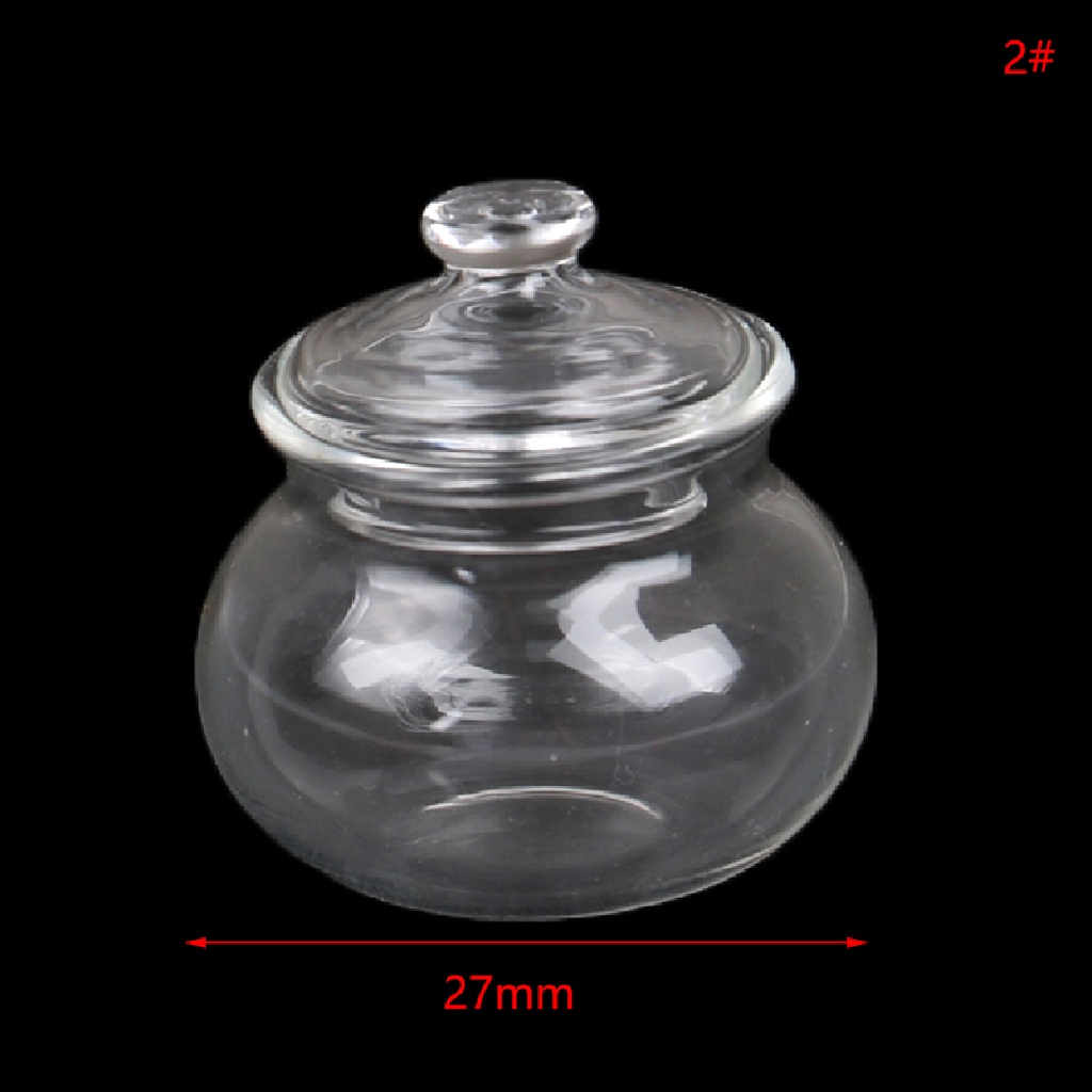 Hũ Thủy Tinh Nhỏ Xinh Đựng Kẹo Trang Trí Nhà Búp Bê Tỉ Lệ 1: 12