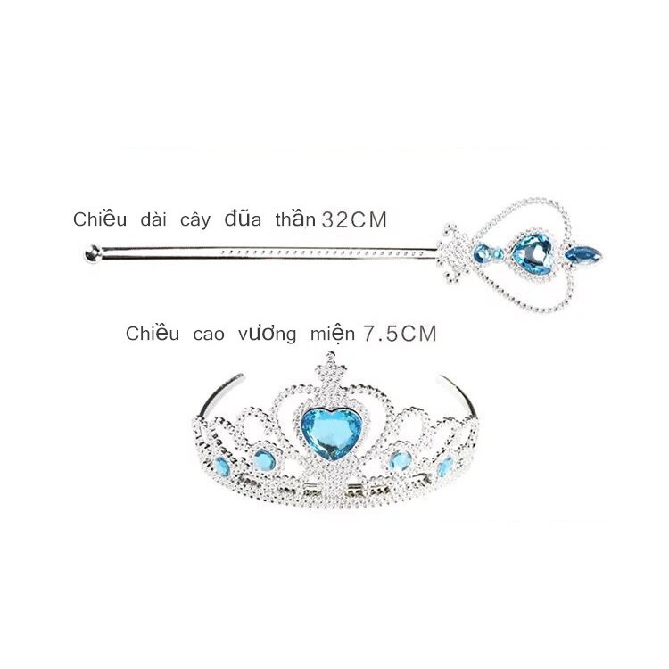 MYBABY Set Vương Miện Công Chúa Băng Đô Và Hoa Tuyết Đáng Yêu Cho Bé Gái