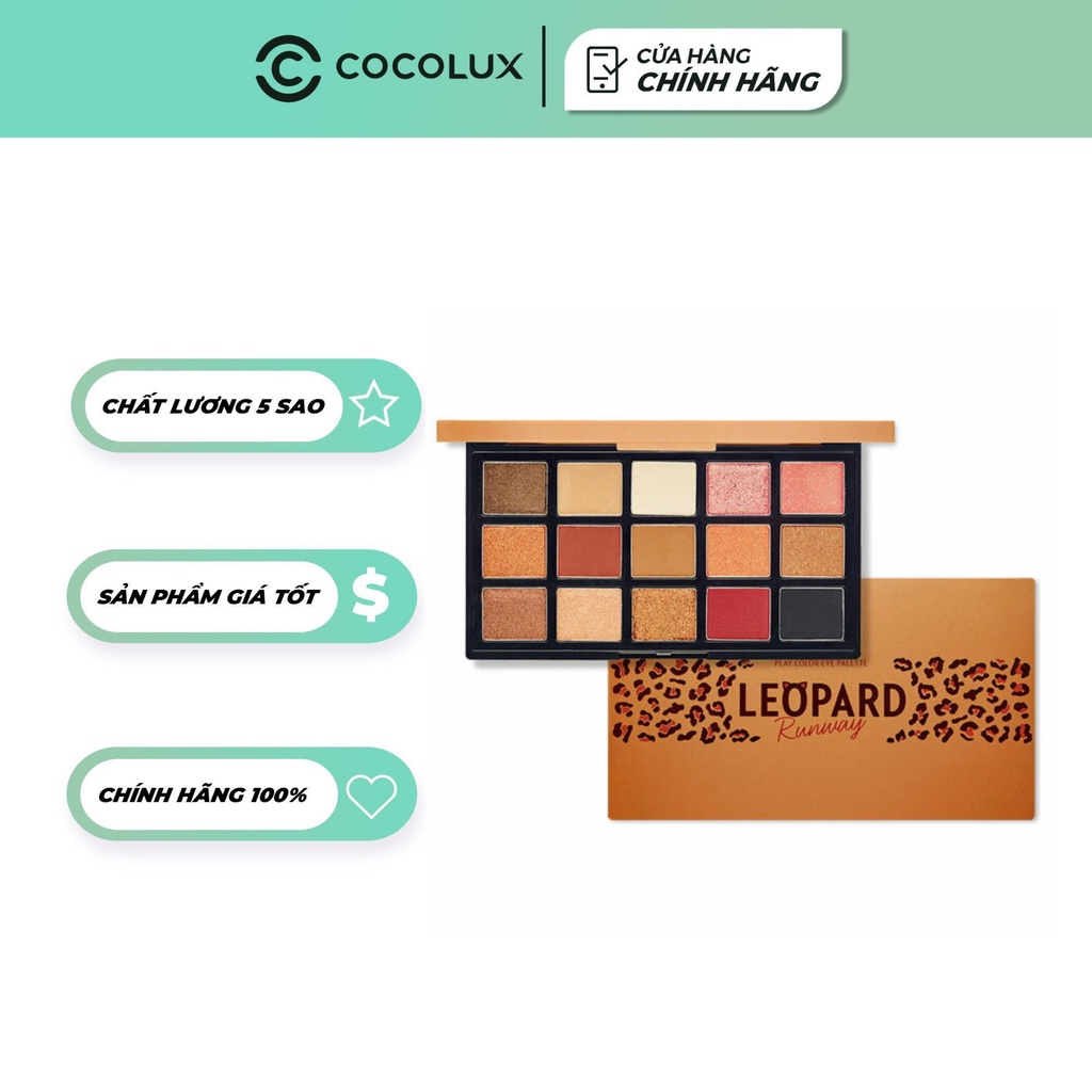 Phấn Mắt 15 Ô Etude House Play Color Eye Palette Leopard Runway Cocolux